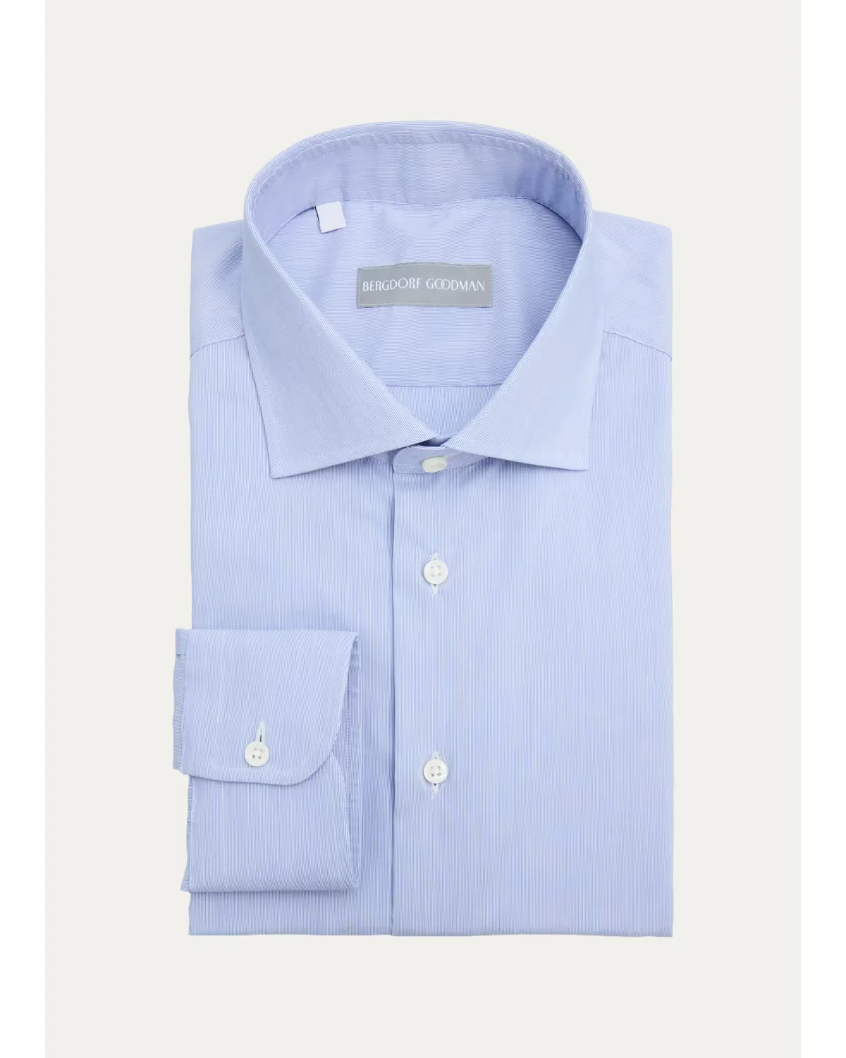 Micro-Stripe Cotton Dress Shirt by Bergdorf Goodman