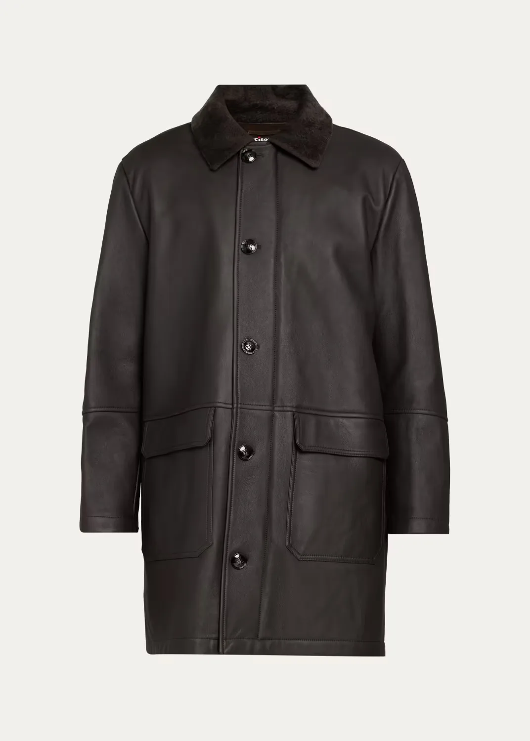 Shearling Mid-Length Car Coat