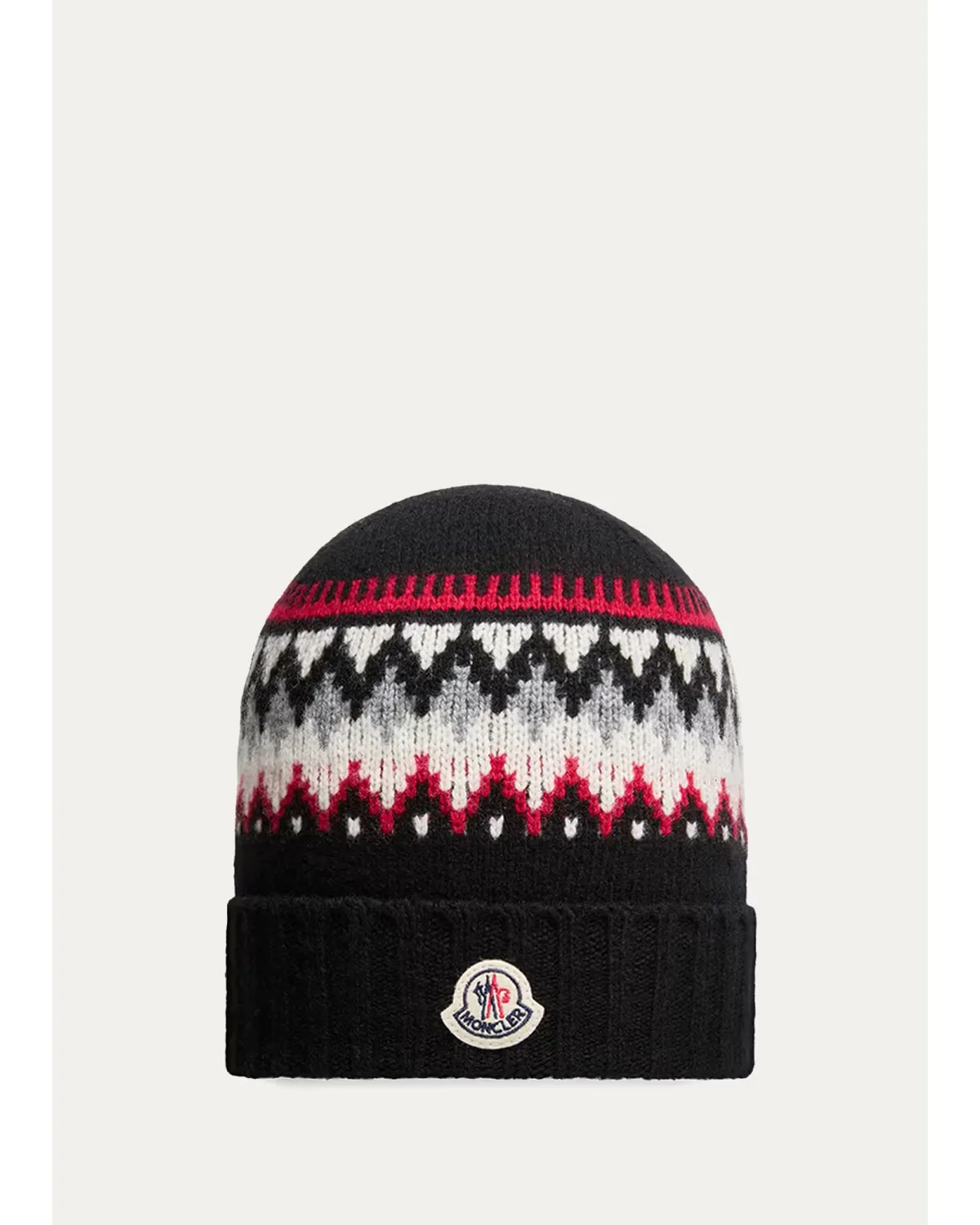 Jacquard Wool Beanie by Moncler