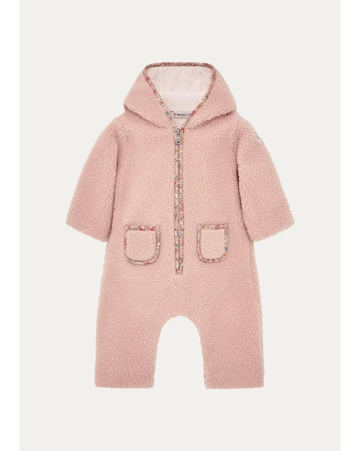 Teddy Hooded Romper by Moncler