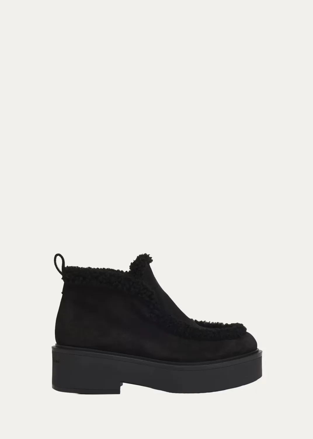 Suede Shearling-Lined Ankle Boots by Gianvito Rossi