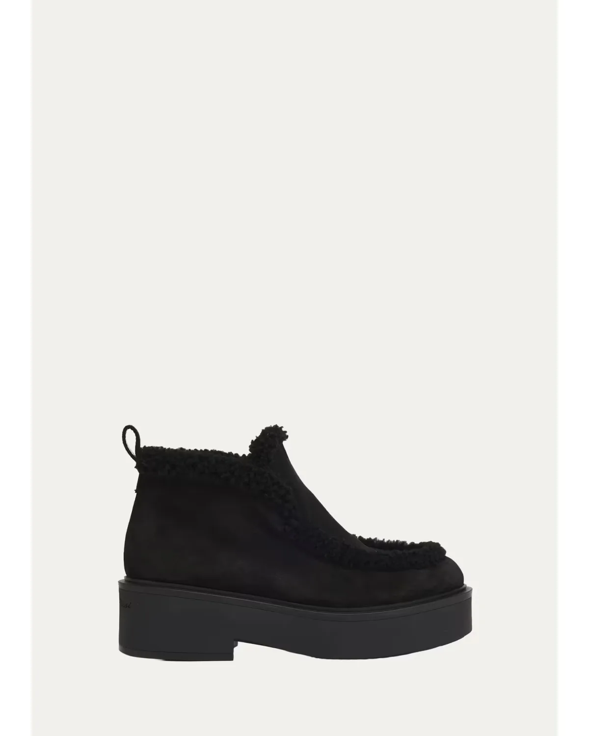 Suede Shearling-Lined Ankle Boots by Gianvito Rossi