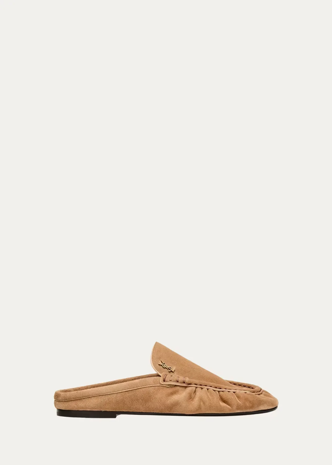 Le Loafer Loafer Mules in Suede by Saint Laurent