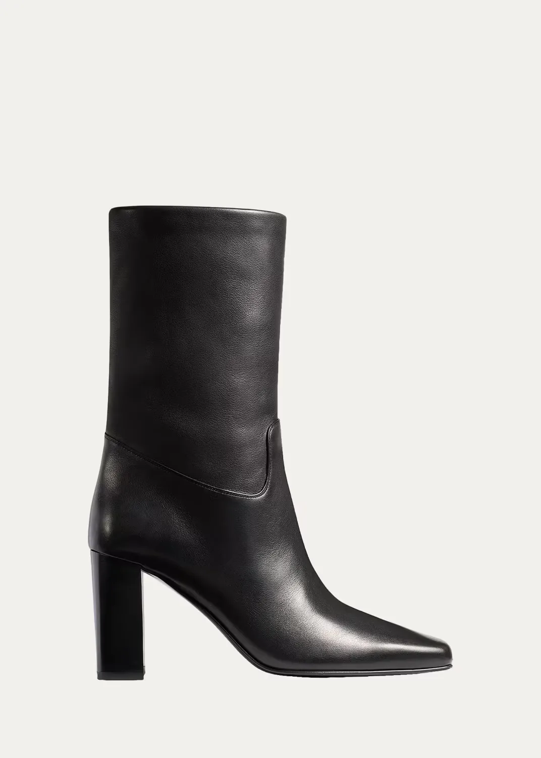 55mm Petra Leather Ankle Boots by Khaite