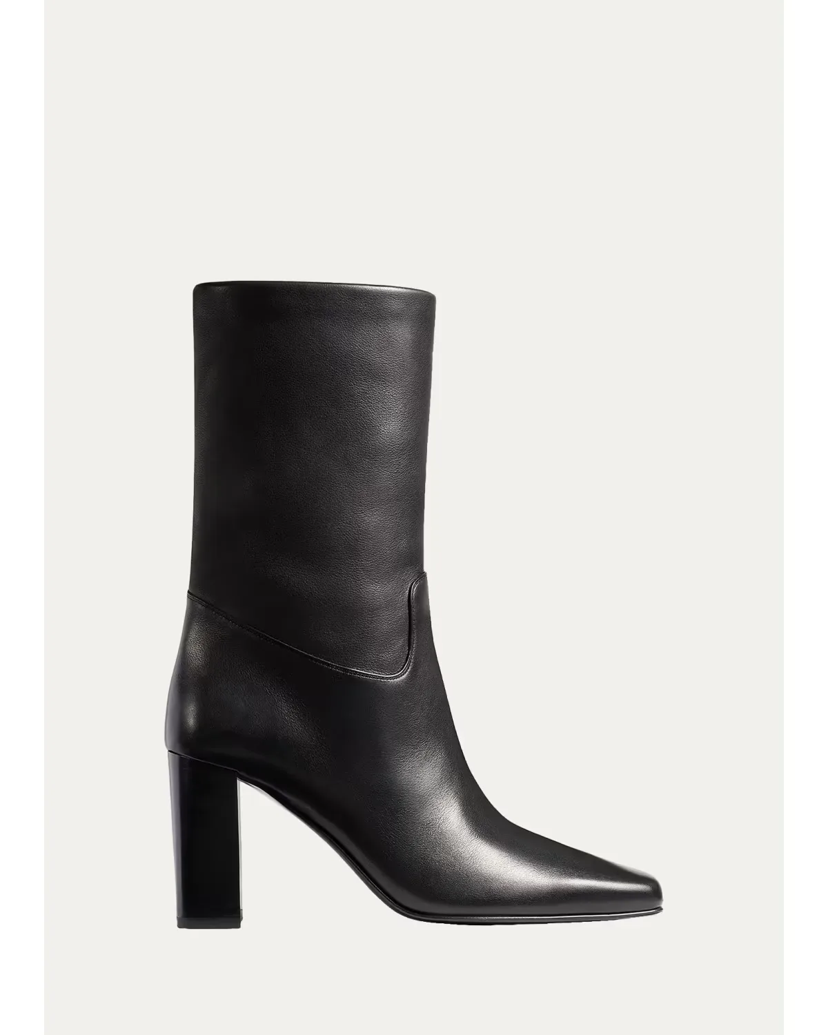 55mm Petra Leather Ankle Boots by Khaite