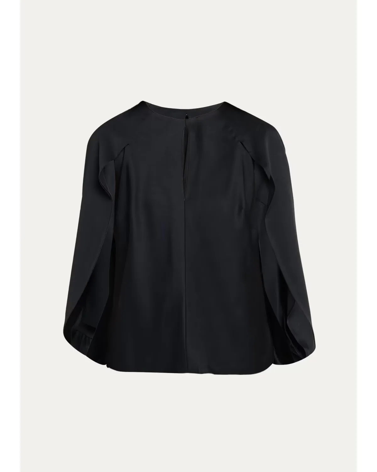 Lauren Satin Cape Top by SIMKHAI