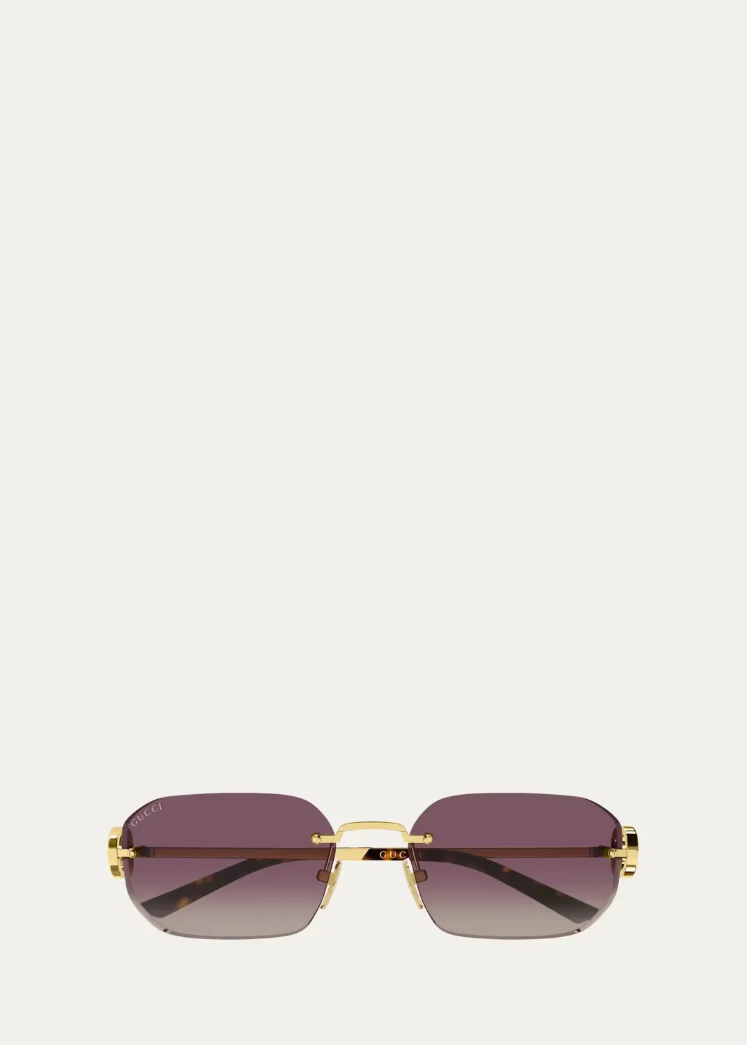 Generation Interlocking G 57MM Rectangular Sunglasses