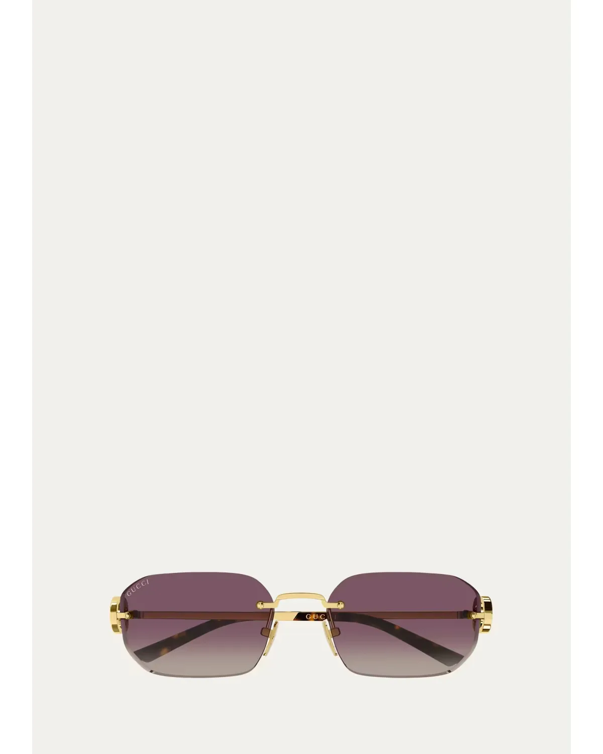 Generation Interlocking G 57MM Rectangular Sunglasses by Gucci