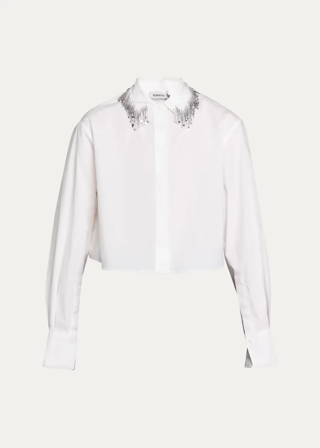 Renata Embellished Button-Front Shirt