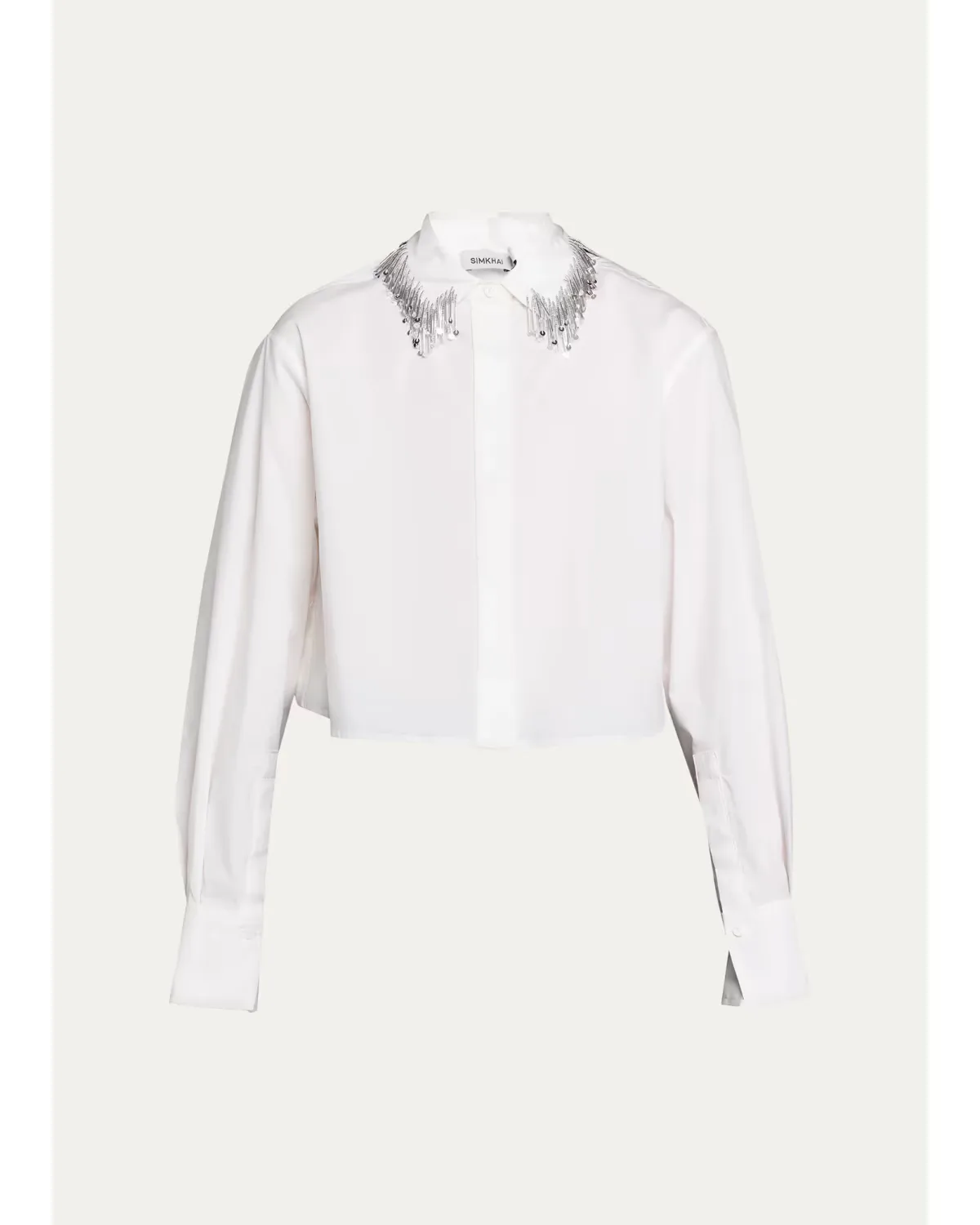 Renata Embellished Button-Front Shirt by SIMKHAI