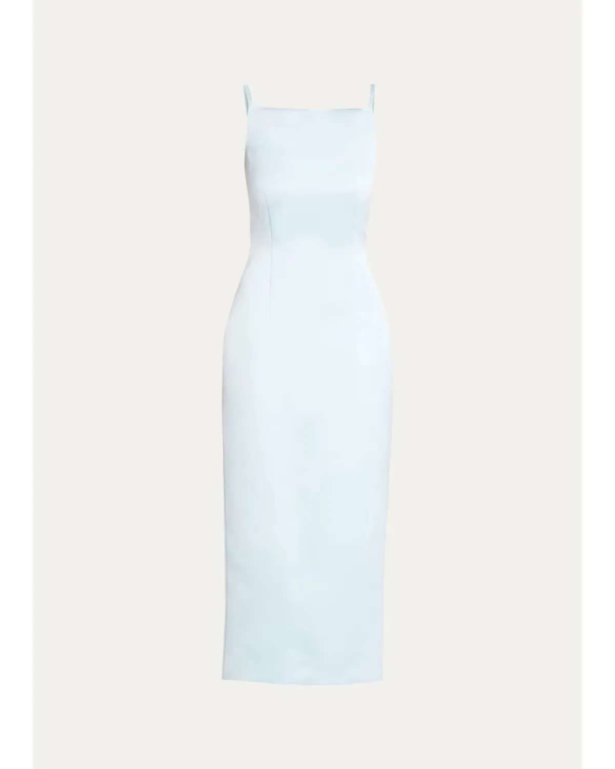 Square-Neck Satin Sheath Midi Dress by Prabal Gurung
