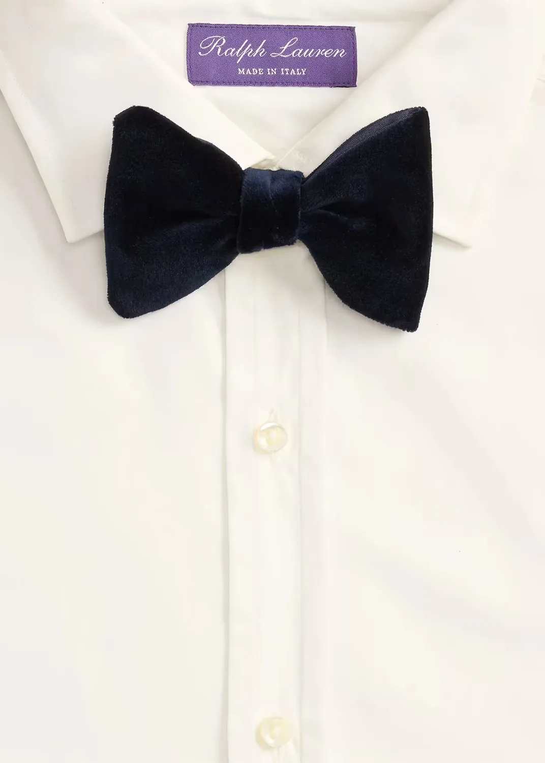 Velvet and Peau De Soie Bow Tie by Ralph Lauren