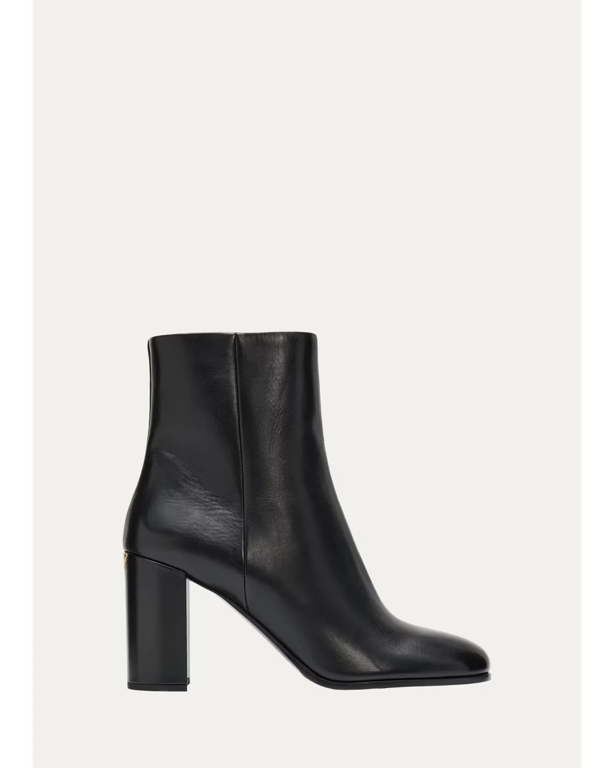85mm Triangle Logo Leather Ankle Boots by Prada