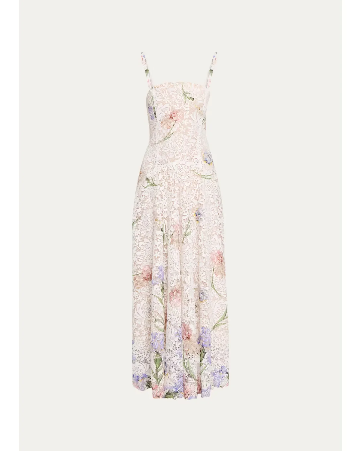 Dégradé Iris Guipure Sleeveless Dress by Oscar de la Renta