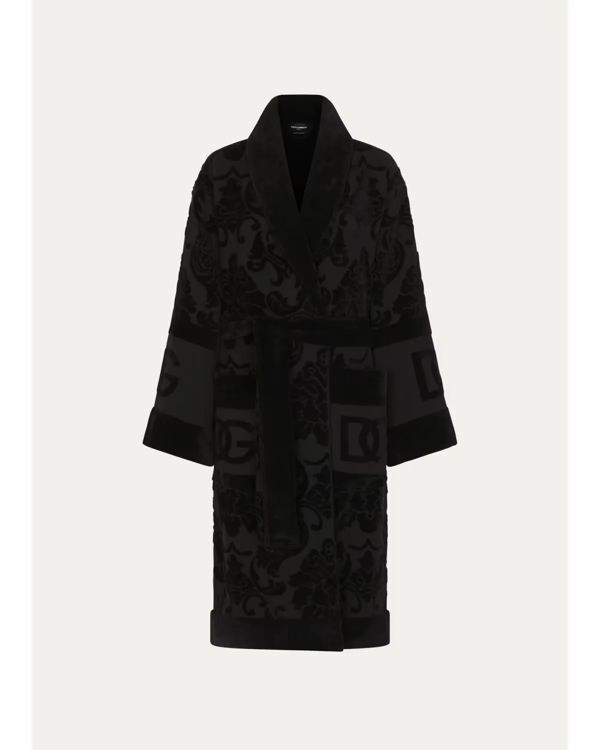 DG Logo Jacquard Bathrobe by Dolce & Gabbana