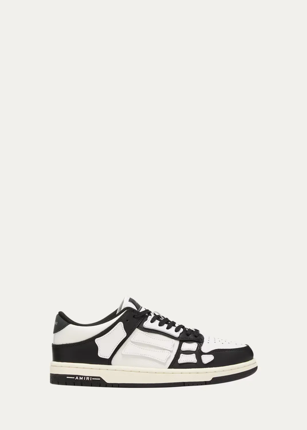 Skel Bicolor Leather Low-Top Sneakers by AMIRI