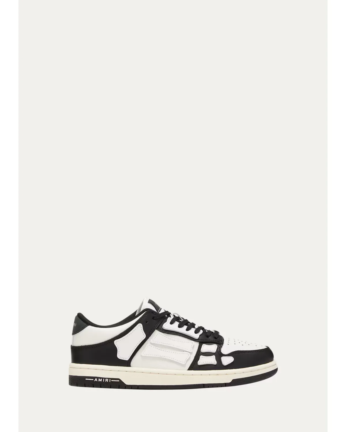Skel Bicolor Leather Low-Top Sneakers by AMIRI