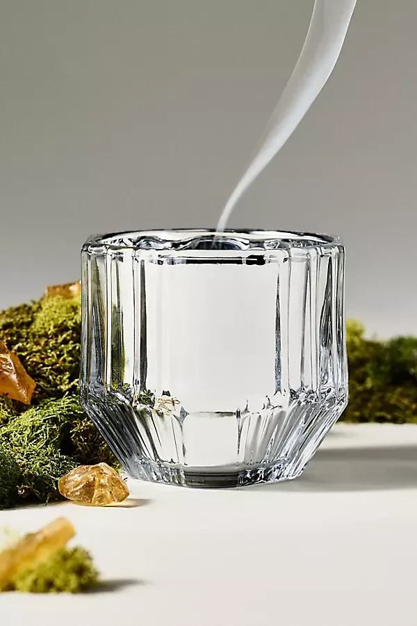 Sabina Fresh Amber & Moss Glass Candle by Anthropologie