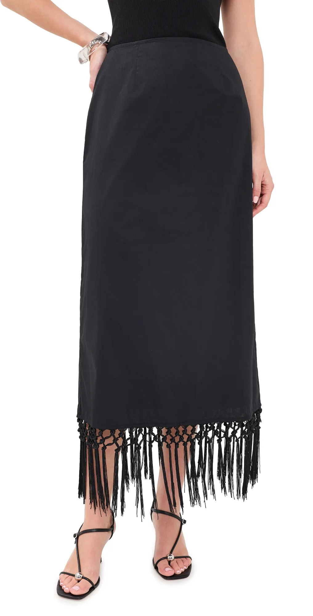 Billie Black Midi Skirt by VRG GRL