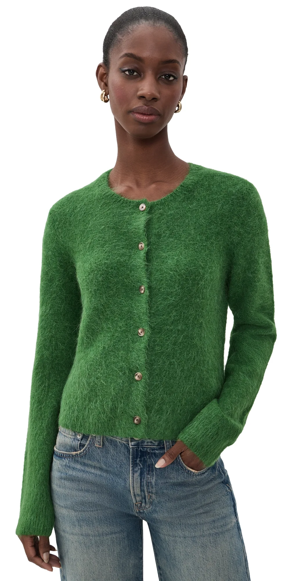 Yara Alpaca Blend Shrunken Cardigan by Pistola