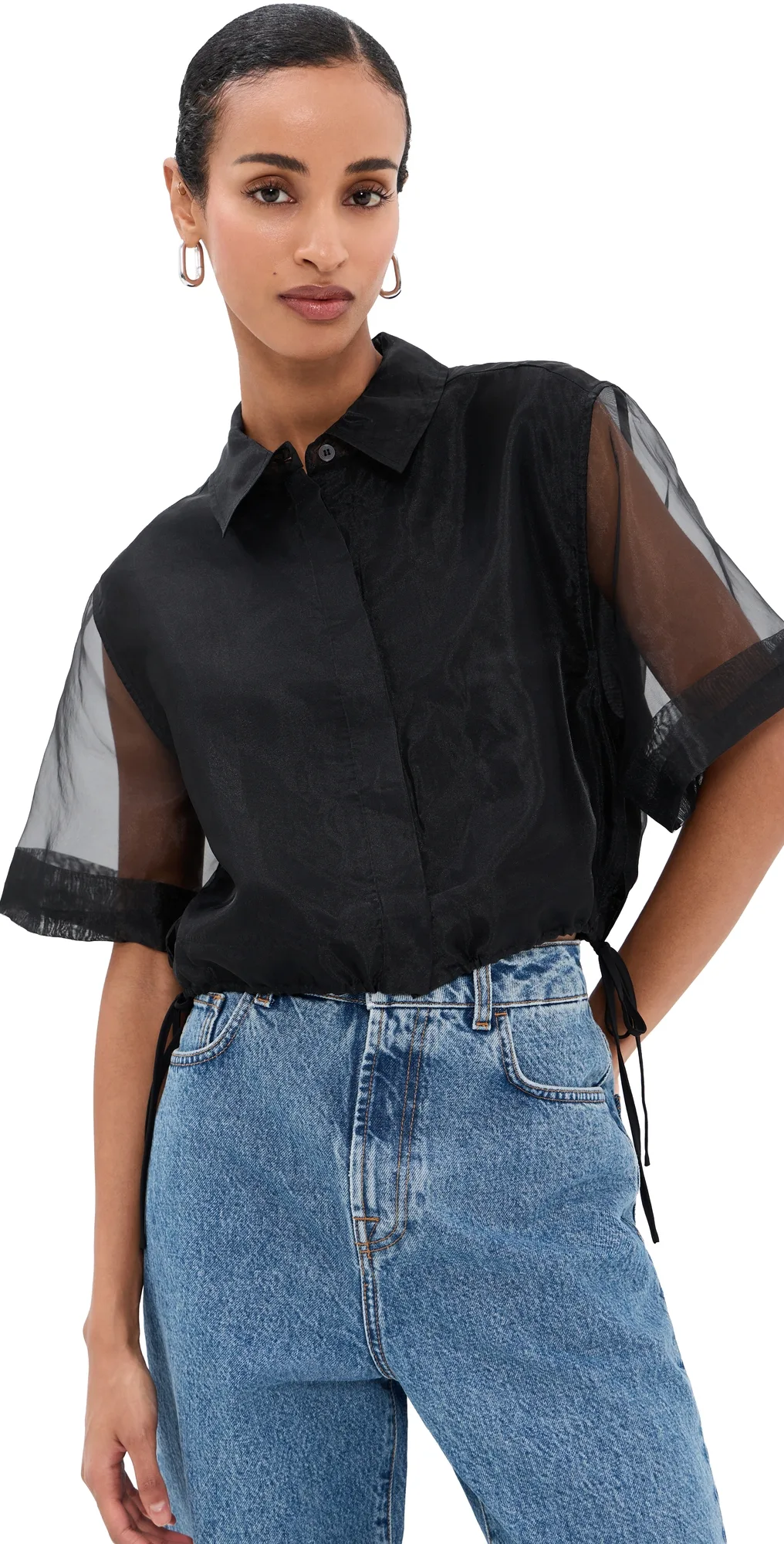 Ryett Crop Shirt by SIMKHAI