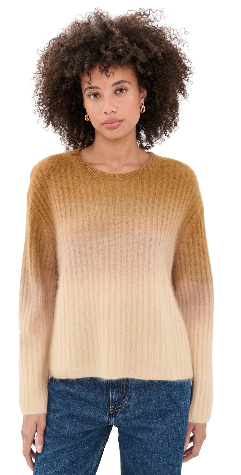 Jane Brushed Ombre Crew by rag & bone