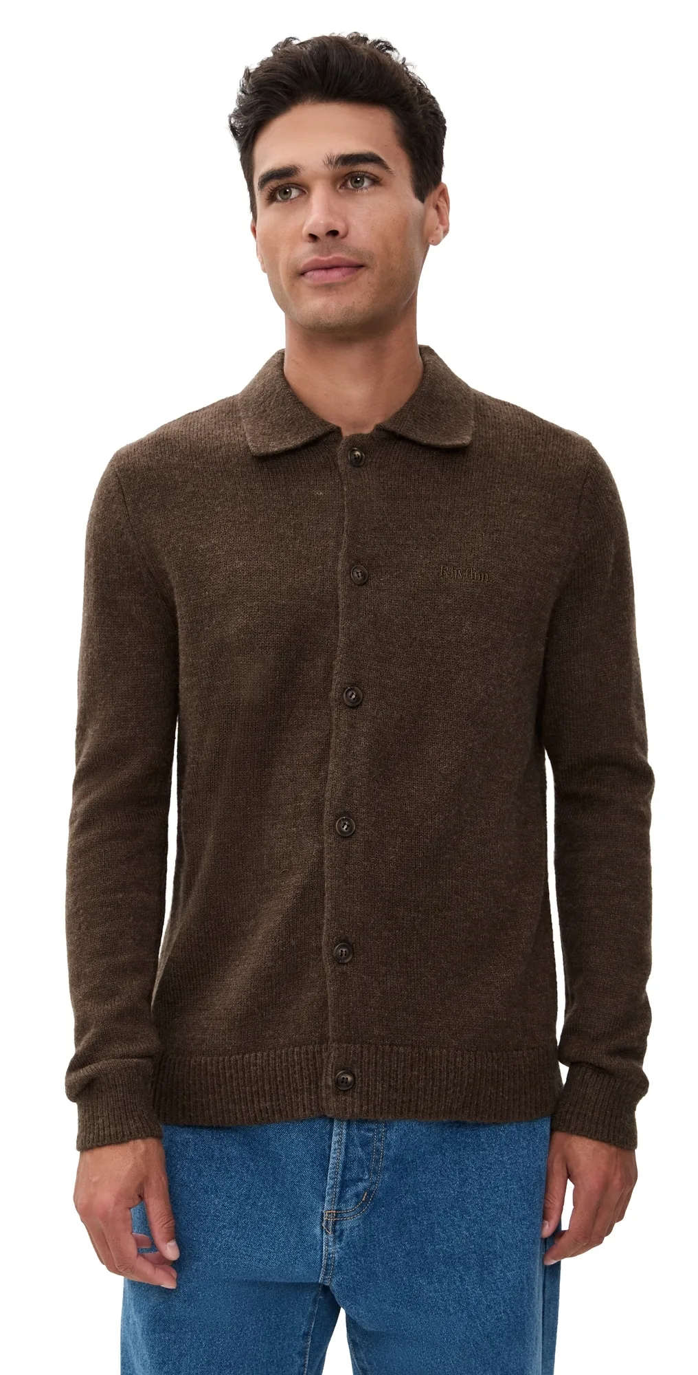 Mohair Button Up Knit by Rhythm