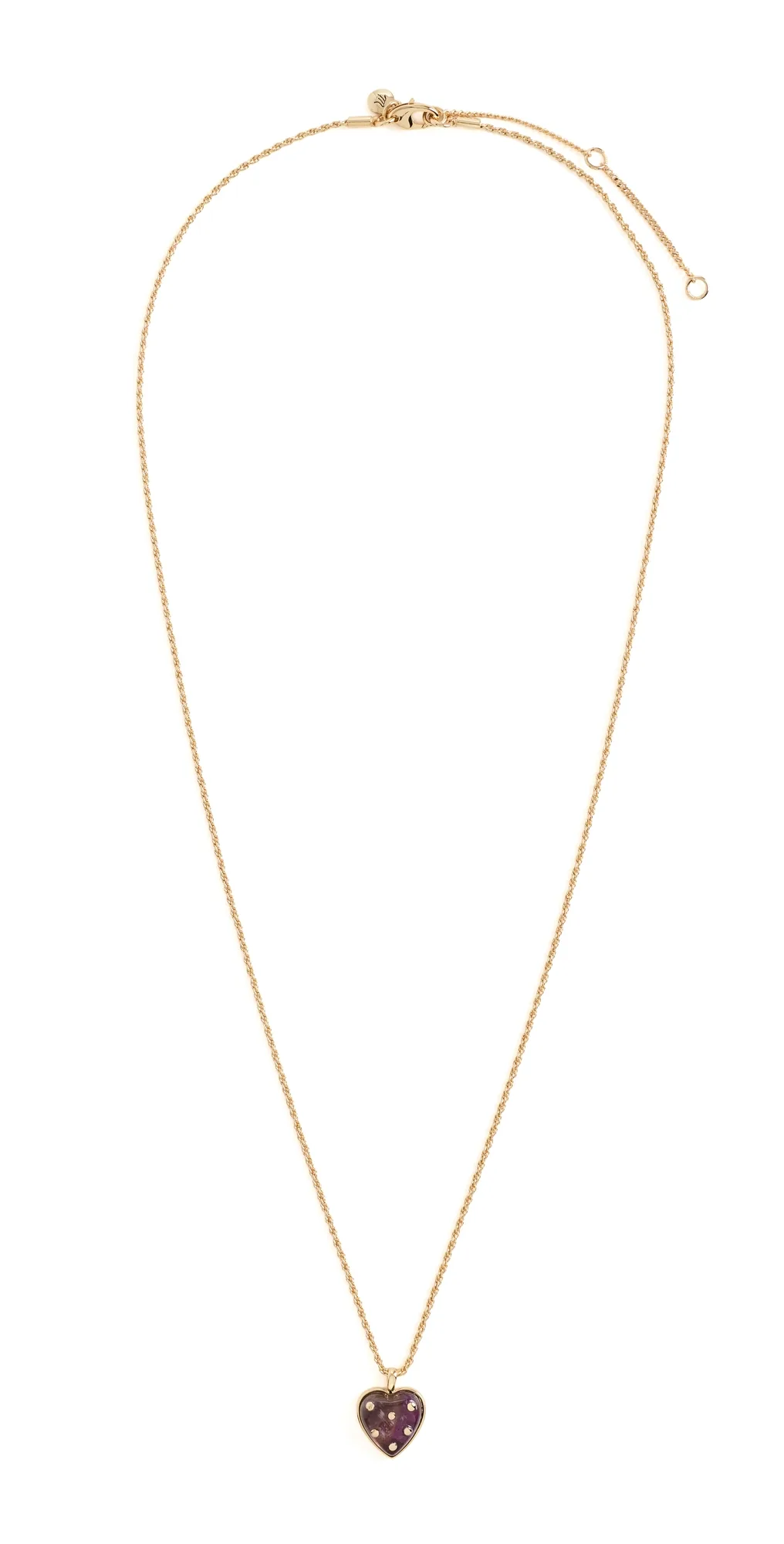 Polka Dot Heart Chain Necklace by Madewell