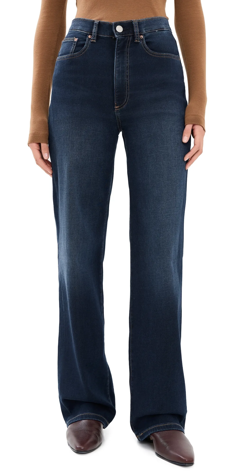 Karmine Refined Wide Leg Jeans: High Rise 32
