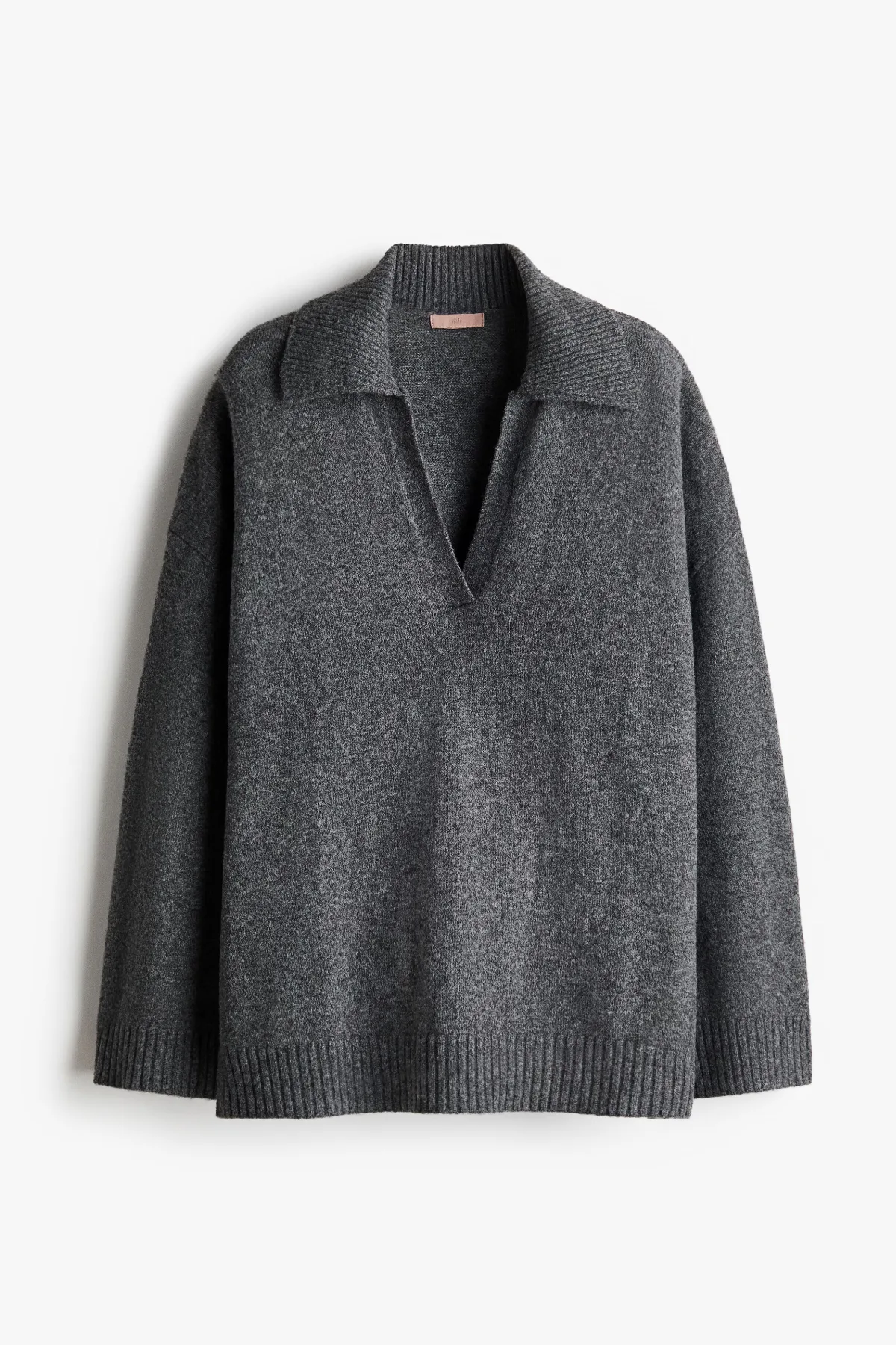 Fine-Knit Sweater with Collar by H&M