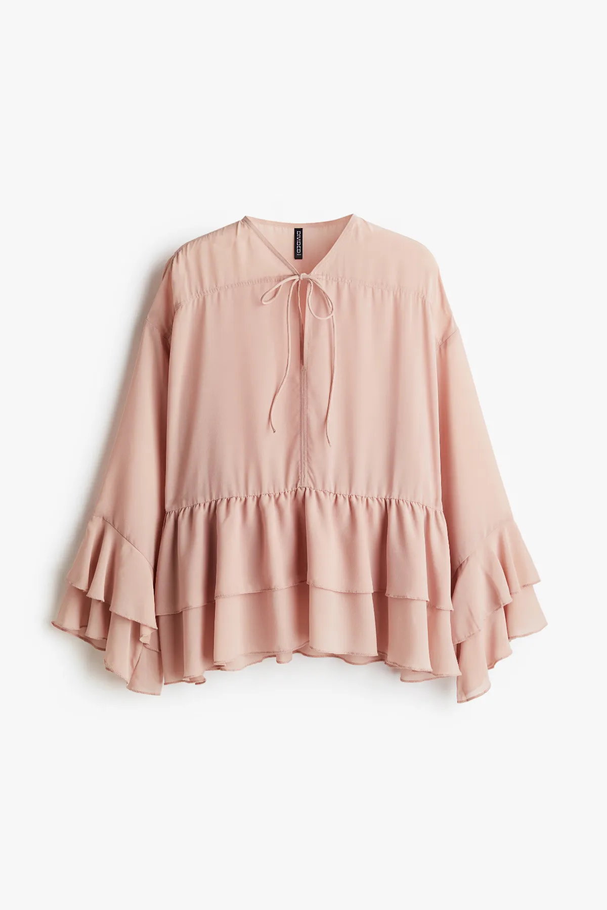 Flounced Chiffon Blouse by H&M