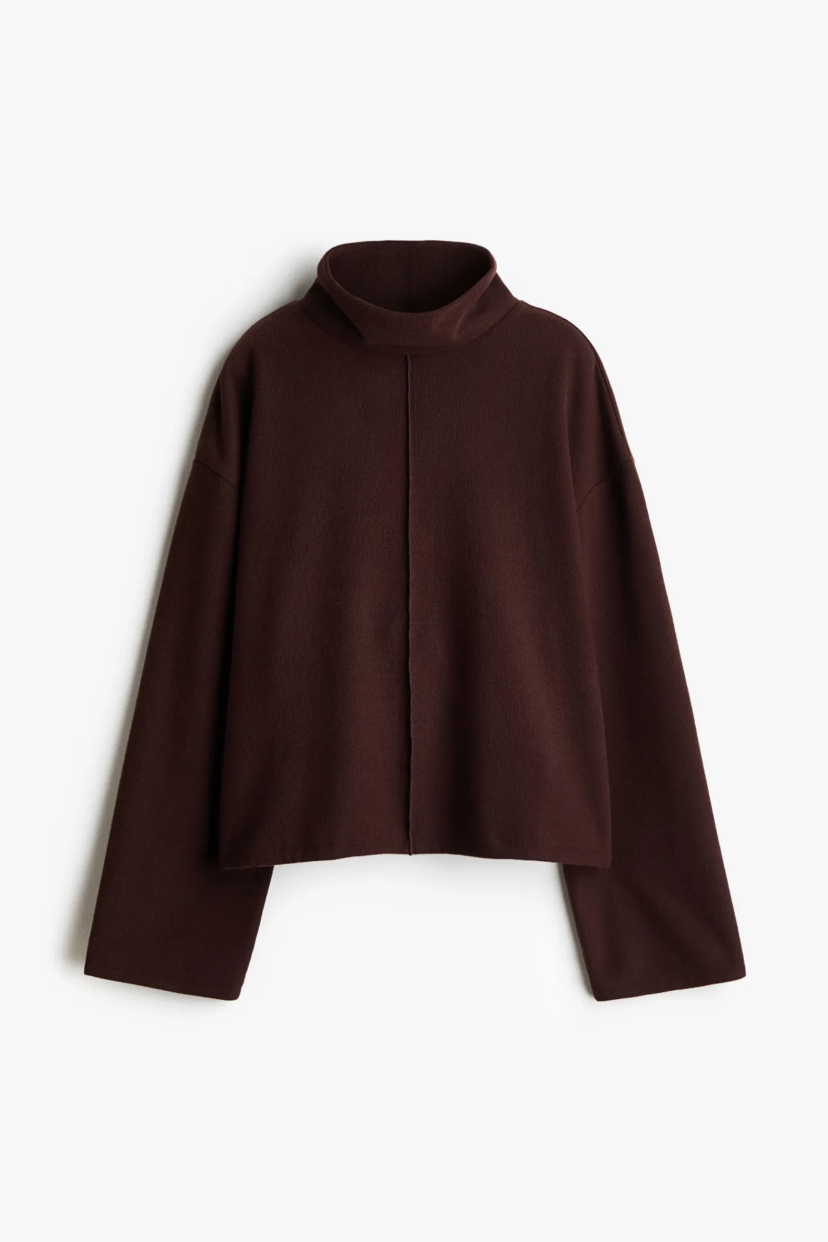 Loose-Fit Mock Turtleneck Sweater
