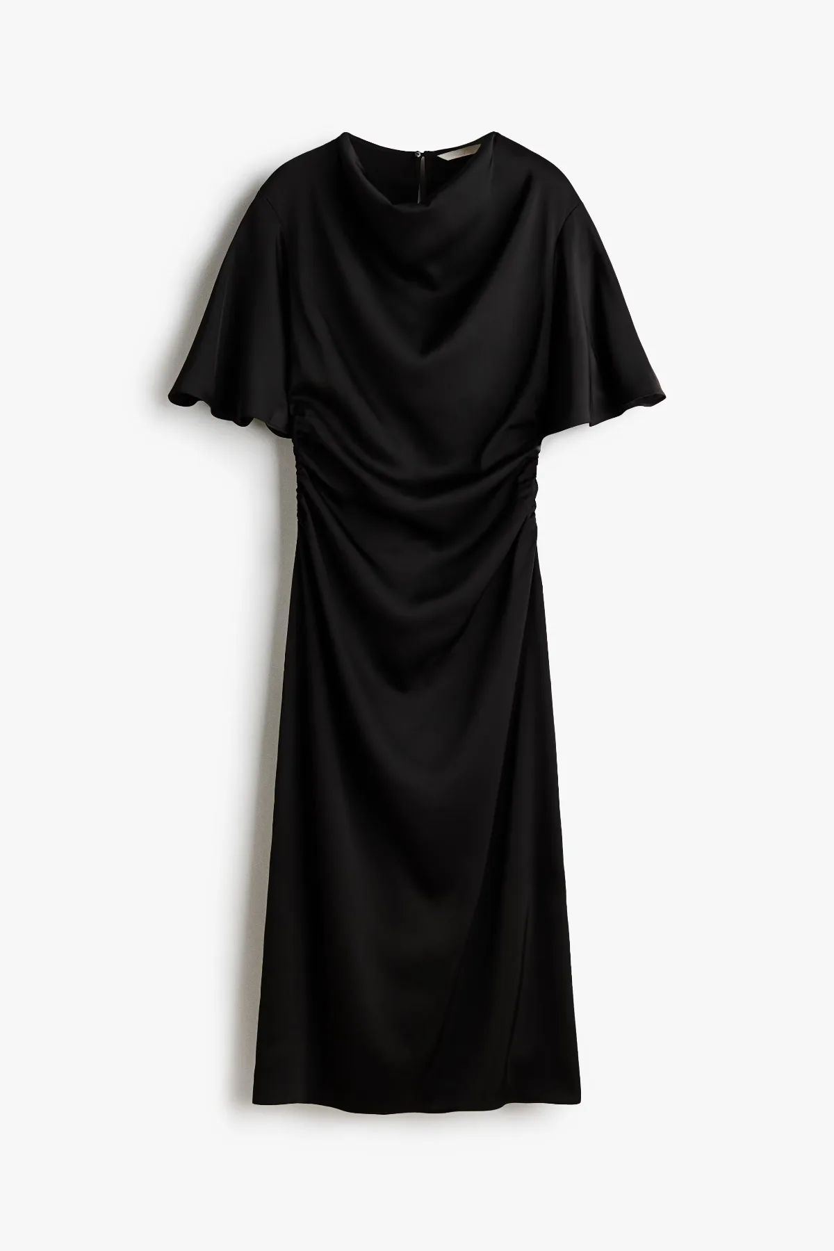 Draped Satin Dress