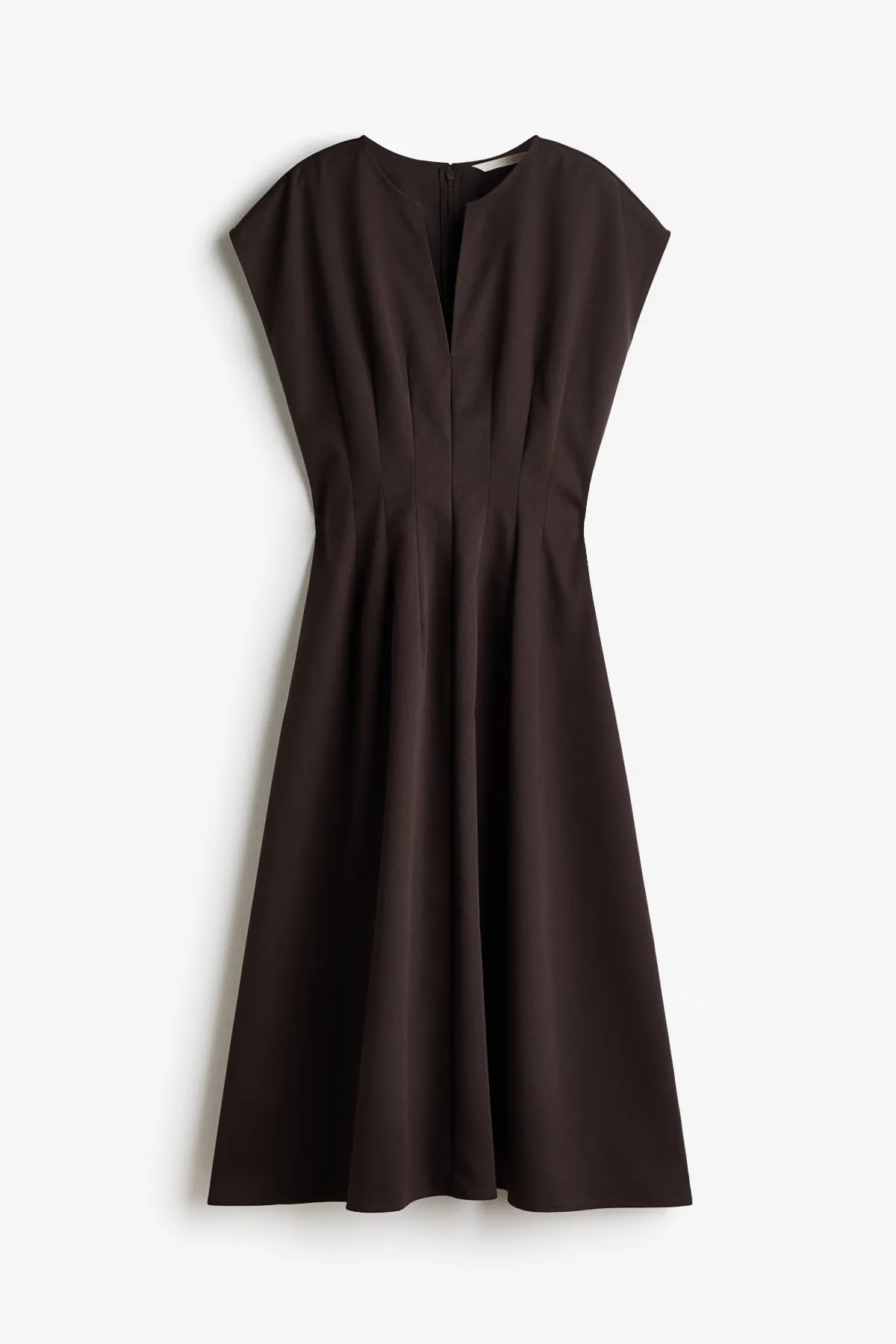 Cap-Sleeved Midi Dress by H&M