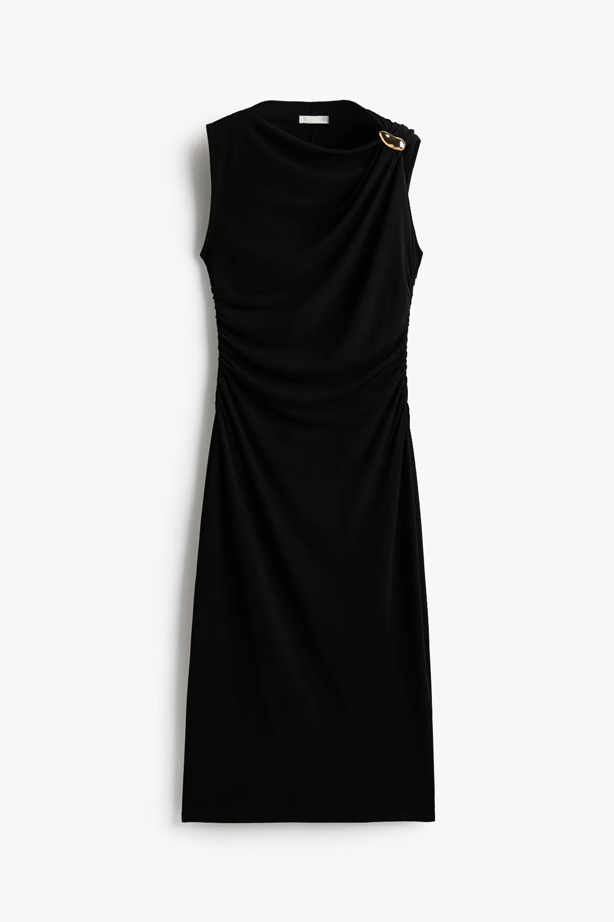 Metal-Detail Jersey Dress