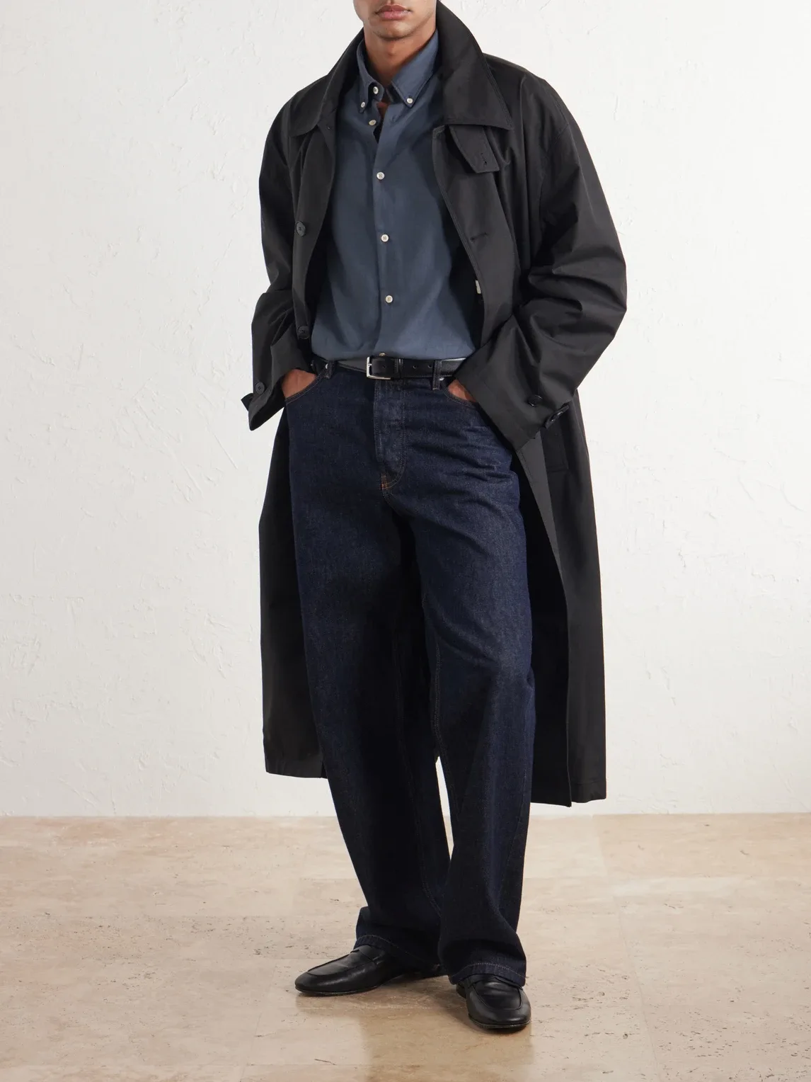 Button-Down Collar Twill Shirt by Boglioli
