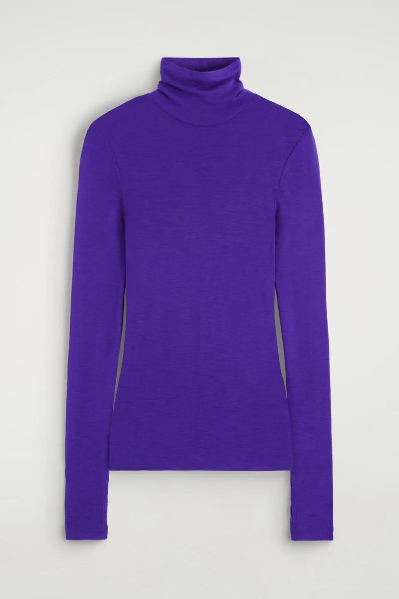 Merino Wool Turtleneck Top by COS