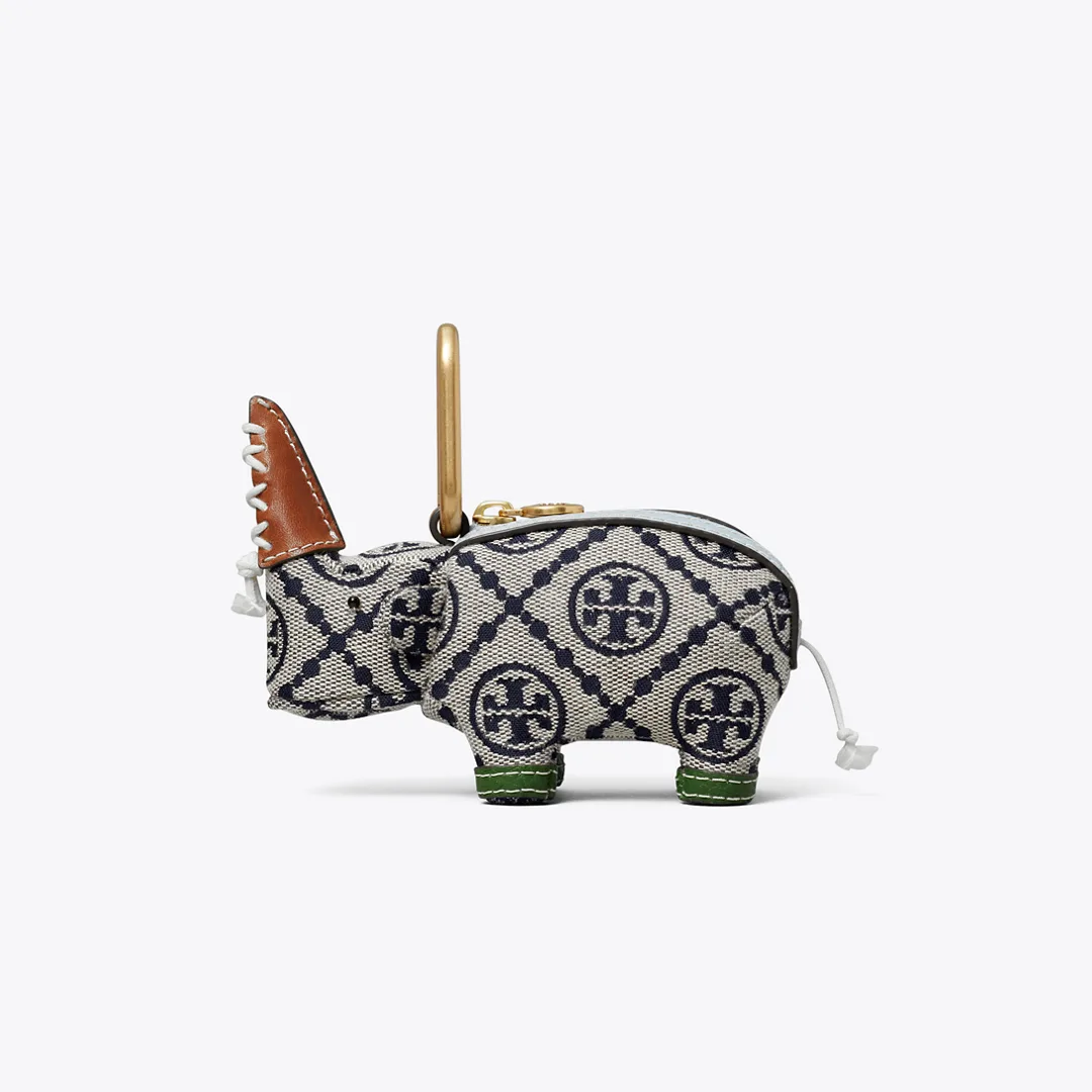 Rhino Coin Purse Bag Charm by Tory Burch