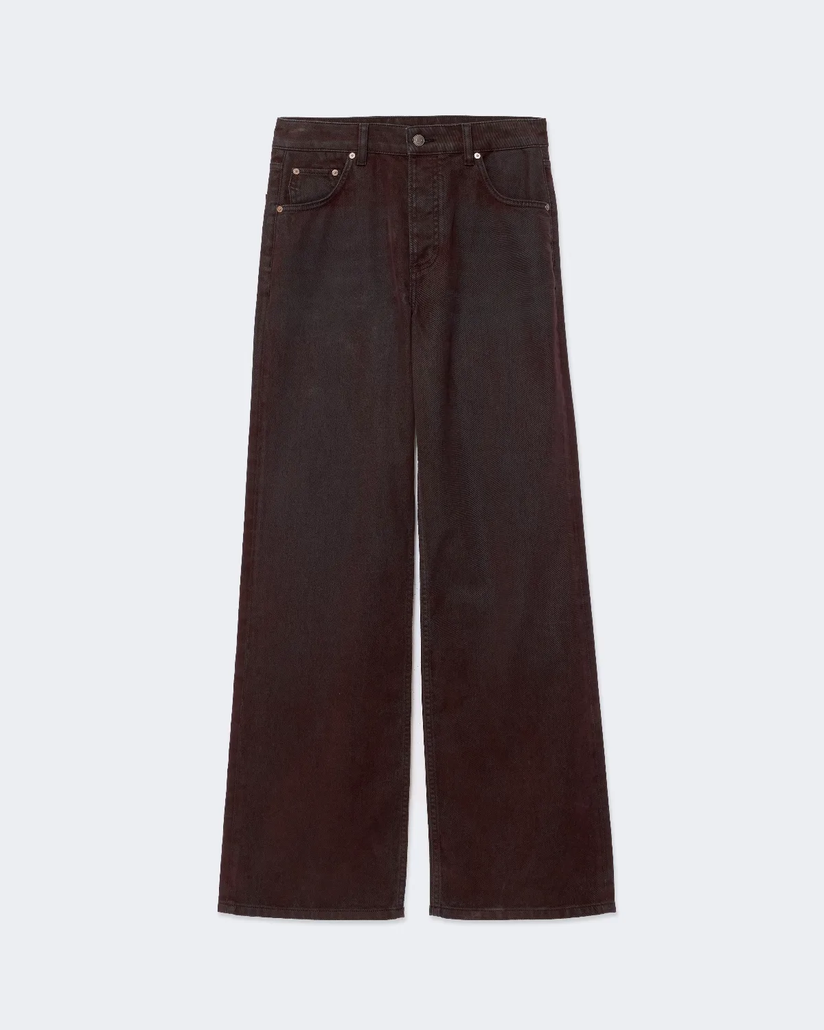 Lou Flocked Denim High-Rise Relaxed-Fit Jeans by AllSaints