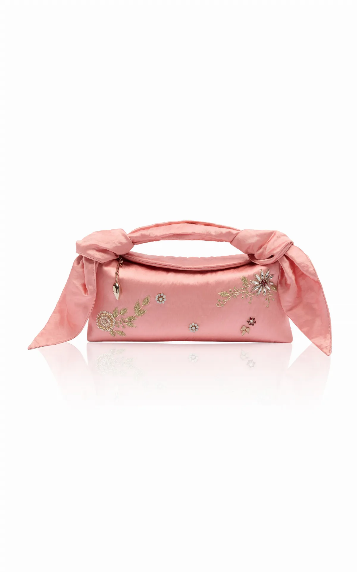 Bloom Embellished Satin East West Bag by Erdem
