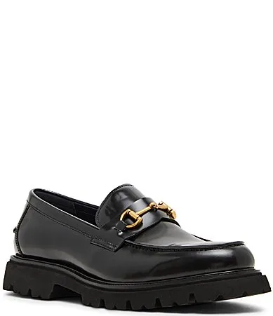 Naxos Leather Bit Buckle Lug Loafers
