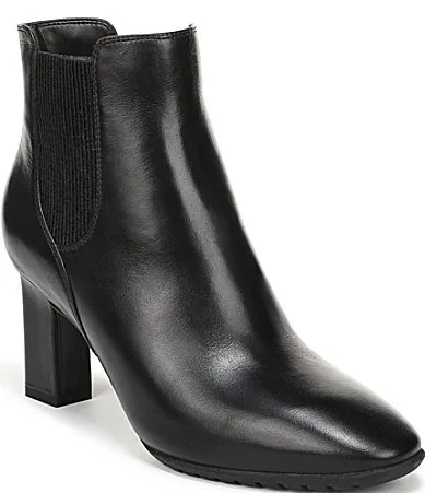 Anastacia Leather Dress Ankle Booties by Vionic