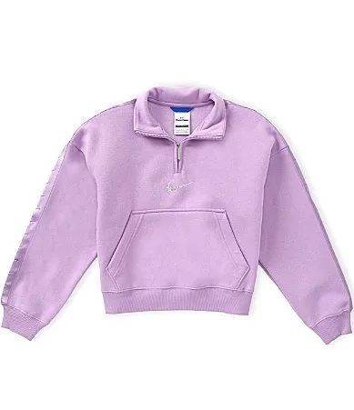 Long Sleeve Quarter Zip Sportswear Studio Fleece Sweatshirt by Nike