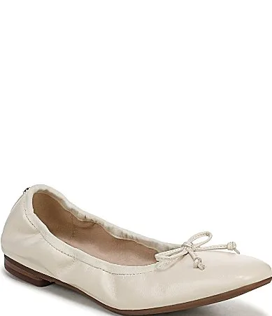 Magnolia Leather Bow Detail Ballet Flats by Sam Edelman