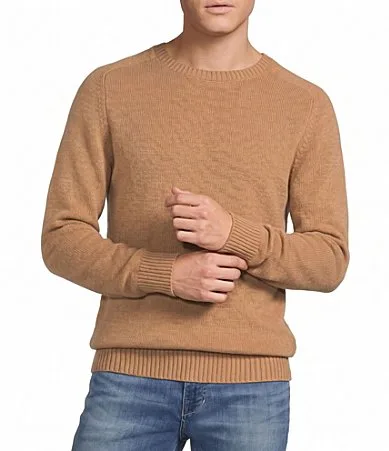 Blue Label Solid Cashmere Crew Neck Sweater by Cremieux