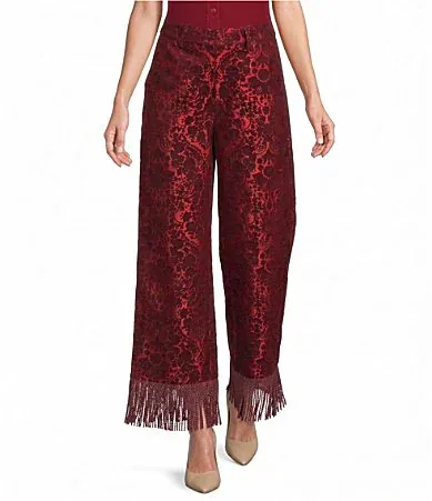 Souline Velvet Jacquard Coordinating Pants by Antonio Melani
