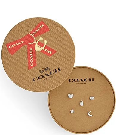Signature C Motif Single Stud Earring Boxed Set by Coach