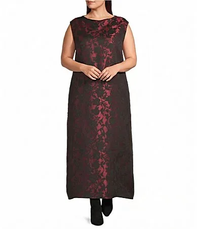 Twiggy Floral Crew Neck Cap Sleeve A-Line Dress