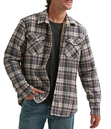 Plaid Flannel Shirt Jacket by Wrangler