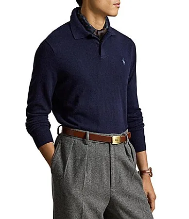 Wool Polo-Collar Sweater by Polo Ralph Lauren